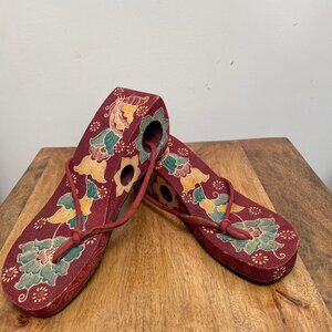 Ornate Handpainted Bali Sandals